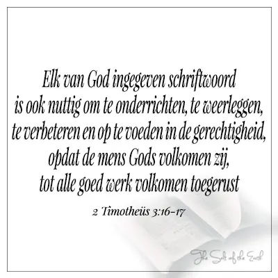 2 Timotheüs 3:16-17 Elk van God ingegeven schrifwoord is nuttig om te weerleggen